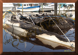 Boat Fires Investigation at Marina