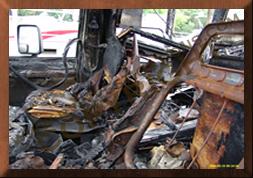 Motorhome/RV Arson Fires Investigation - Front Seat